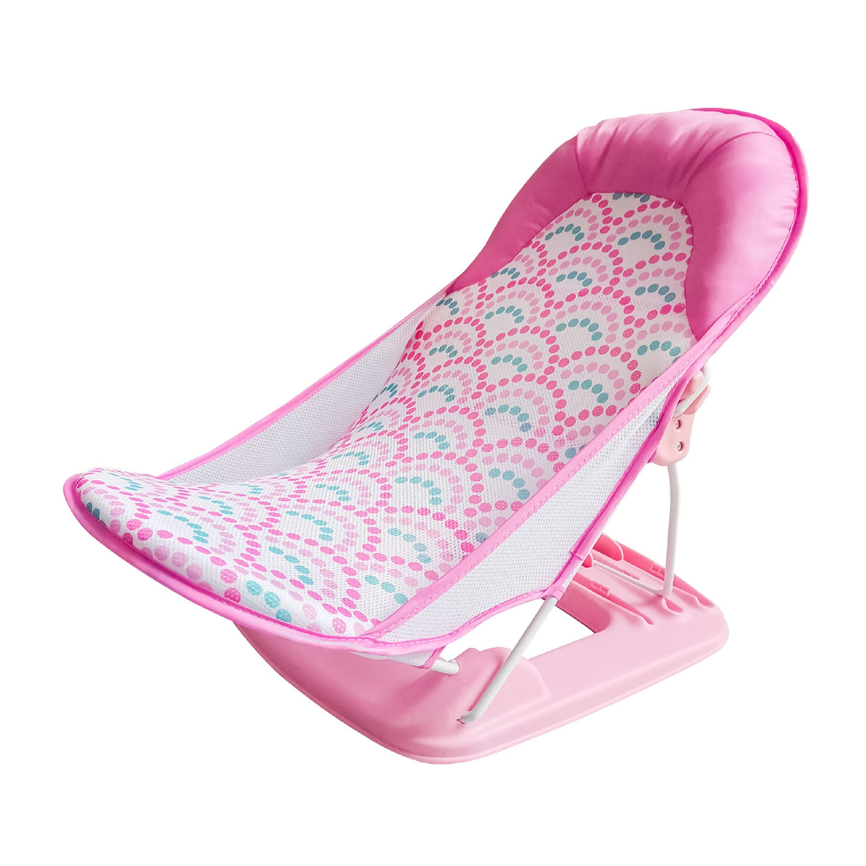 Moon™ Bath Rose - Foldable Baby Bath Seat - Adjustable Reclining Positions - Non-Slip Soft Mesh