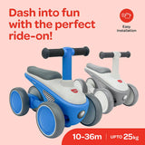 Moon™ Dasher Kinder-Laufrad – Laufrad – Verstellbarer Lenker und Sattel – Leichter Rahmen – Blau