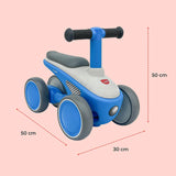 Moon™ Dasher Kinder-Laufrad – Laufrad – Verstellbarer Lenker und Sattel – Leichter Rahmen – Blau