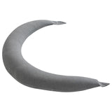 Moon™ Organisch XXL C-Vormig Zwangerschapskussen - Lichaamskussen en Voedingskussen - Lichtgrijs