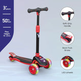 Moon™ Xplora Step Met LED-Verlichte Wielen - Verstelbaar en Opvouwbaar - Rood